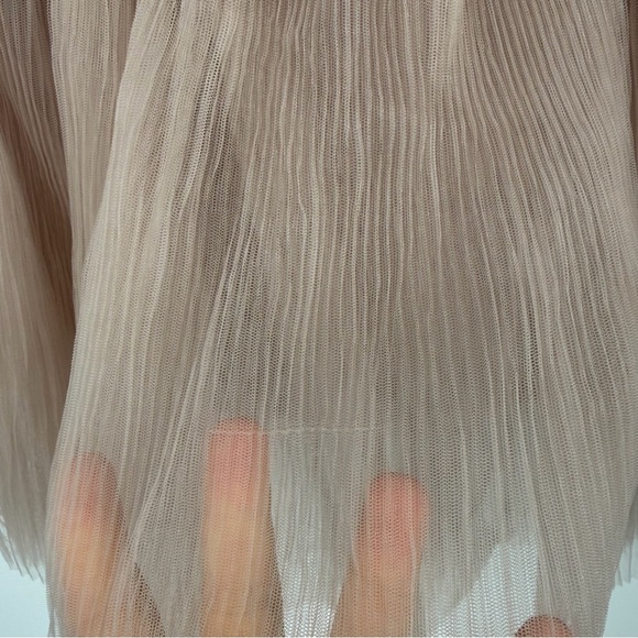 NWT HYACINTH HOUSE blush tulle top pink sz XS flaws strapless - Picture 3 of 10